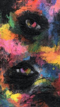 An abstract representation of diversity and fairness, showcasing vibrant colors and interconnected shapes to symbolize unity and equality.