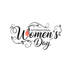  International Women's Day calligraphy for celebratory posters.