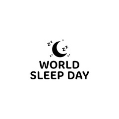  World Sleep Day logo for health awareness.