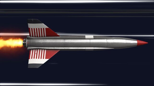 3D Animation of ballistic missile
