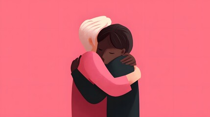 A couple showing love for each other