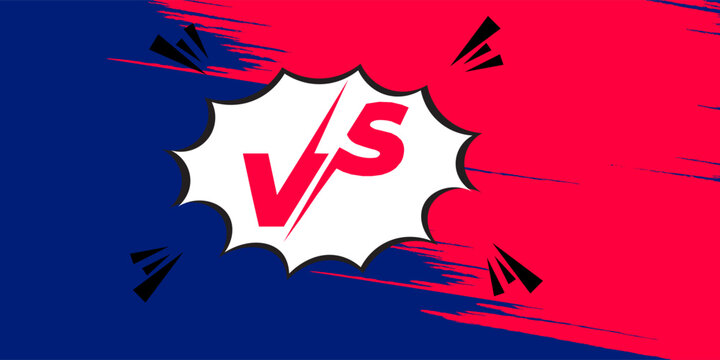 Two Side Split Background For Team Games Or Challenges