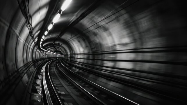 motion blurred tunnel street fast speed