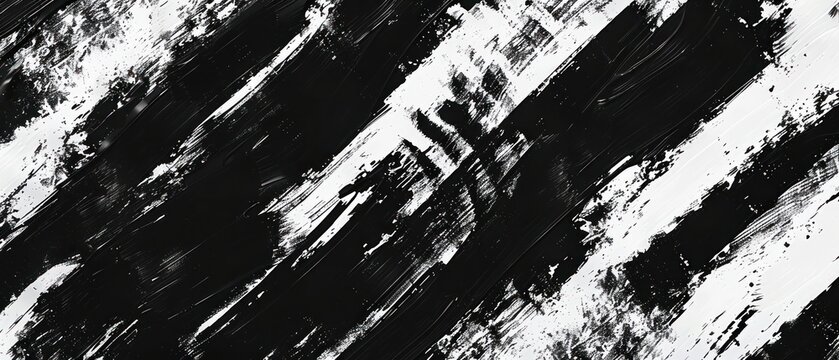 black and white abstract paint striped scratch splash background
