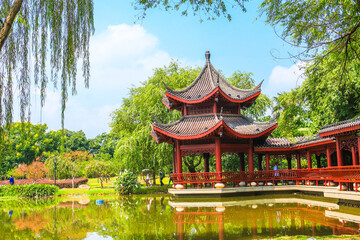 Obraz premium pavillion at Juzizhou park,Changsha,Hunan,China