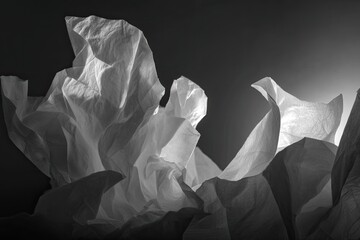 Abstract Crumpled Tissue Paper Design