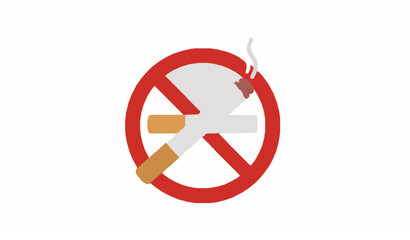 Obraz premium Hotel service no smoking 3D vector icon with modern clean design