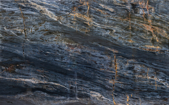 Slab texture of black marble