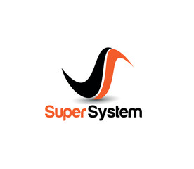 Branding Identity Corporate Super System Logo Design Template.