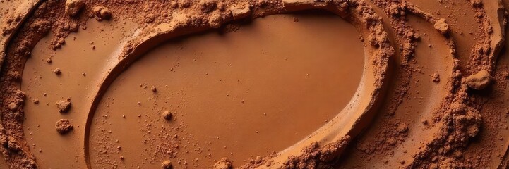 Rich, earthy tones of pottery brown clay, freshly formed and ready for firing Perfect texture and color for craft and design projects , pottery art, background texture