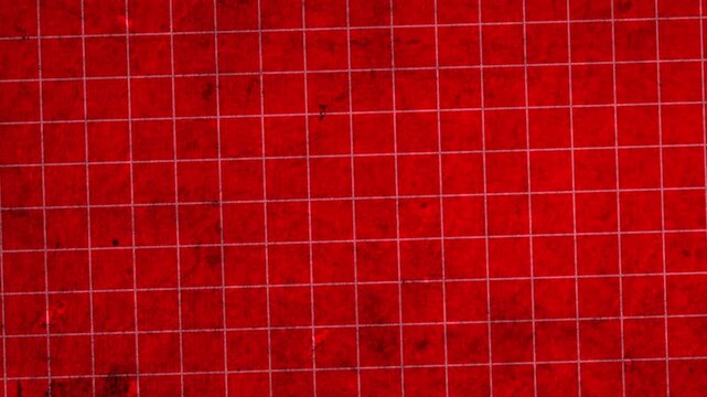 dark red vintage aged old grunge concrete surface texture with shaking grid loop in stop motion background animation
