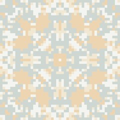 Burnt Orange Pixel Starburst