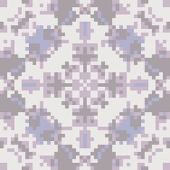  Royal Indigo Pixel Mandala