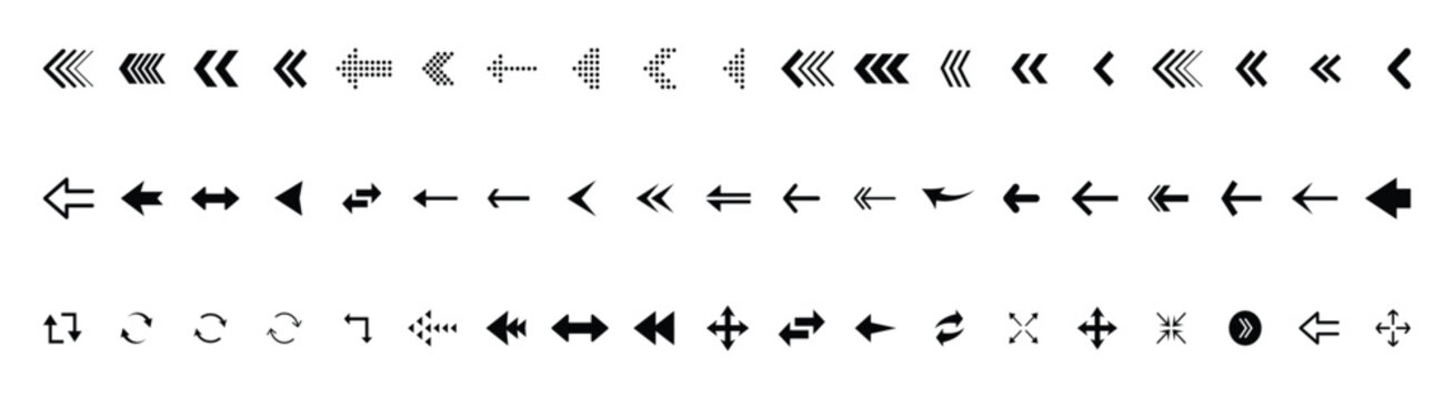 Arrow icon. Black vector arrows set. Arrow vector icon. Black arrow icon big sets.  Mega set of arrows