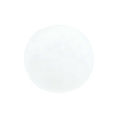 A stark white circle floats centered on a black backdrop, simple and abstract in design
