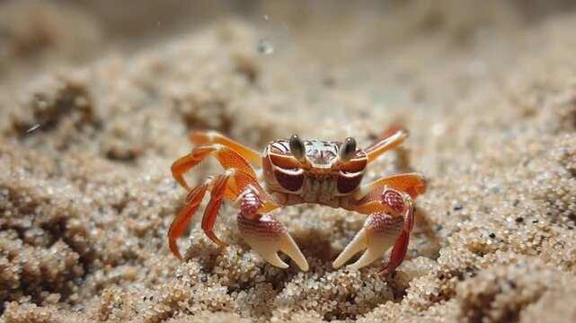 Babykrebs krabbelt langsam