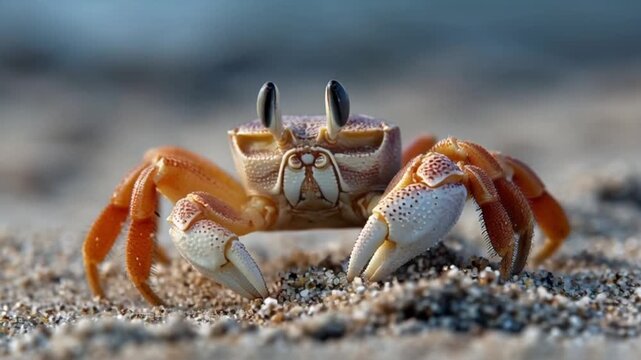 Babykrebs krabbelt langsam