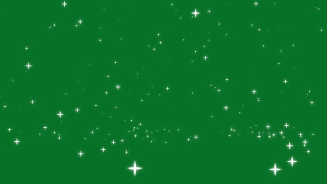 4k Luxury white glitter sparkles trail, magic dust, magic glitter sparkle trail, glowing doodle stars, pixie dust path, christmas stars isolated on a green screen, glitter stars background overlay