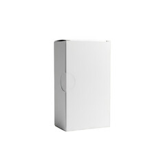 Modern white storage cabinet isolated on transparent background