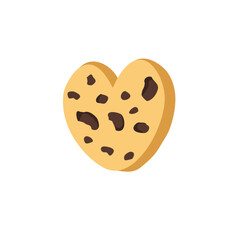 Heart shaped cookie Illustration 