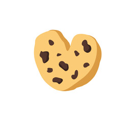 Heart shaped cookie Illustration 