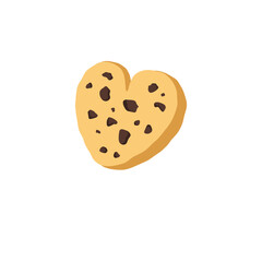 Heart shaped cookie Illustration 