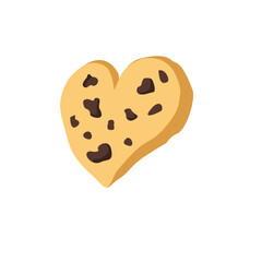 Heart shaped cookie Illustration 