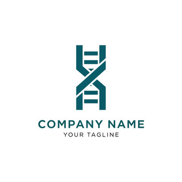 Teal Letter X Company Logo Design.