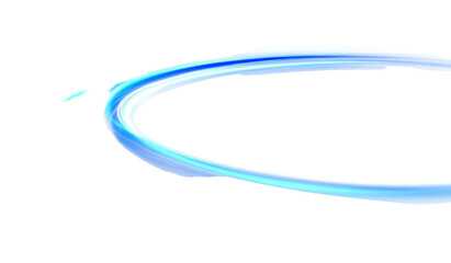 Light blue ring effect, pixelated, glowing