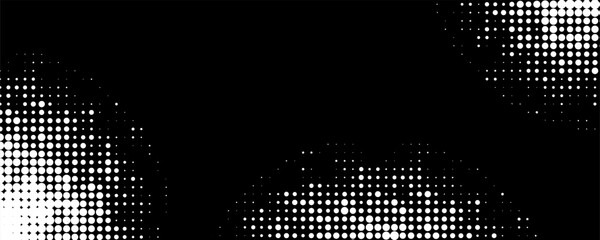 Set of black halftone dots background. dots style