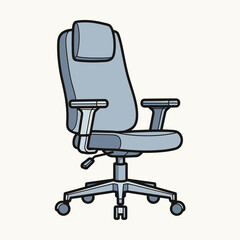 Modern Ergonomic Office Chair with Adjustable Features and Soft Padding for Executive Workspaces