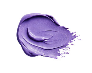 Purple cosmetic smear on black background