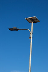 Solar Powered Street Light Against Sky
