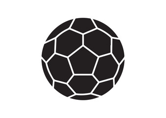 Obraz premium Soccer Ball Icon, Editable Solid Vector Illustration
