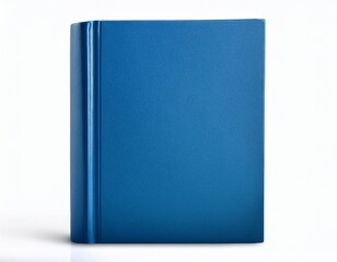 thick blue hardcover book object isolated on a clean white background