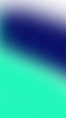 Fototapeta premium Dark blue and shiny glowing green abstract grainy backdrop 