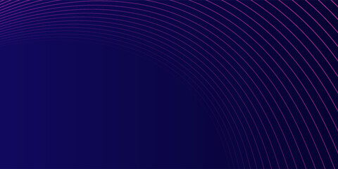 Abstract glowing wave lines on dark blue background. Dynamic wave pattern. Modern flowing wavy lines. Futuristic technology concept. Suit for banner, poster, cover, brochure, flyer, website