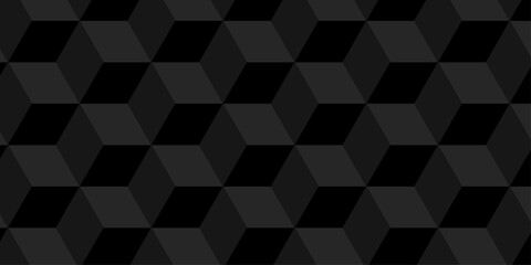 Obraz premium Vector structure box minimal black abstract cube square wall texture. geometric tile hexagon mosaic wall grid wallpaper. minimal geometric block cube isometric mosaic texture background.