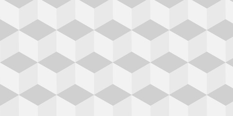 Vector structure box minimal white abstract cube. paper square wall texture. geometric tile hexagon mosaic wall grid wallpaper. minimal geometric block cube isometric mosaic background.