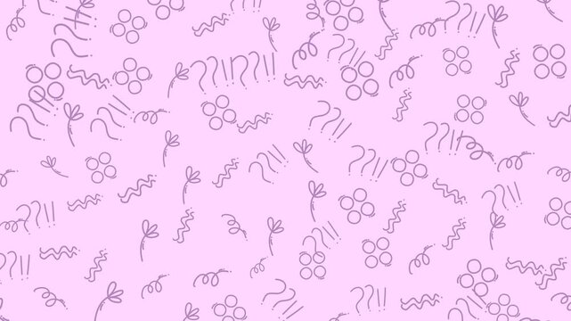 Doodle line art pattern abstract seamless hand-drawn playful background suitable for children's designs, packaging, invitations, or website backdrops.