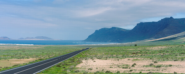 Lanzarote. Road to Famara Beach