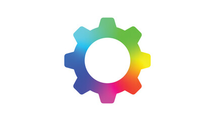 Obraz premium Vibrant Gear Icon Representing Settings, Customization And System Configuration