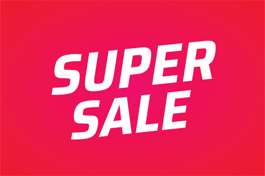 Super sale &ndash; simple vector graphics without unnecessary extras