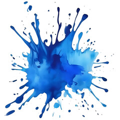 Fototapeta premium Blue paint splash