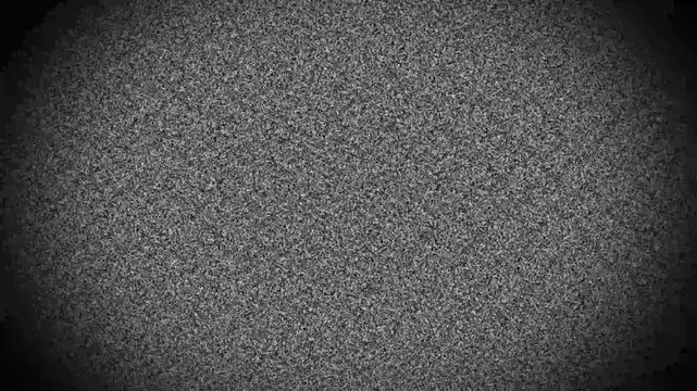 Analog static noise texture for vintage video background use. Random television signal pattern designed for retro media effects. Grainy screen overlay suitable for film. TV noise abstract.
