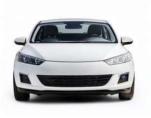 white car isolated from white or white background