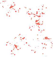 Red paint splatter element