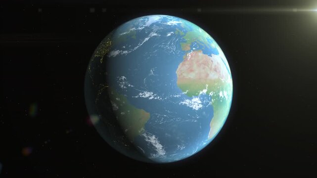Location and map of Belgium on the surface of the earth at day.