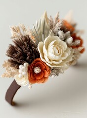 Autumnal floral headband