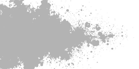 Obraz premium Abstract grunge background with black ink splashes and vintage paint splatter texture featuring a decorative floral pattern border and artistic stain elements